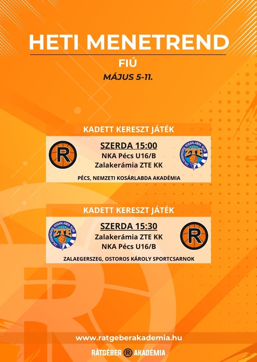 Akadémia heti program (május 5-11.)