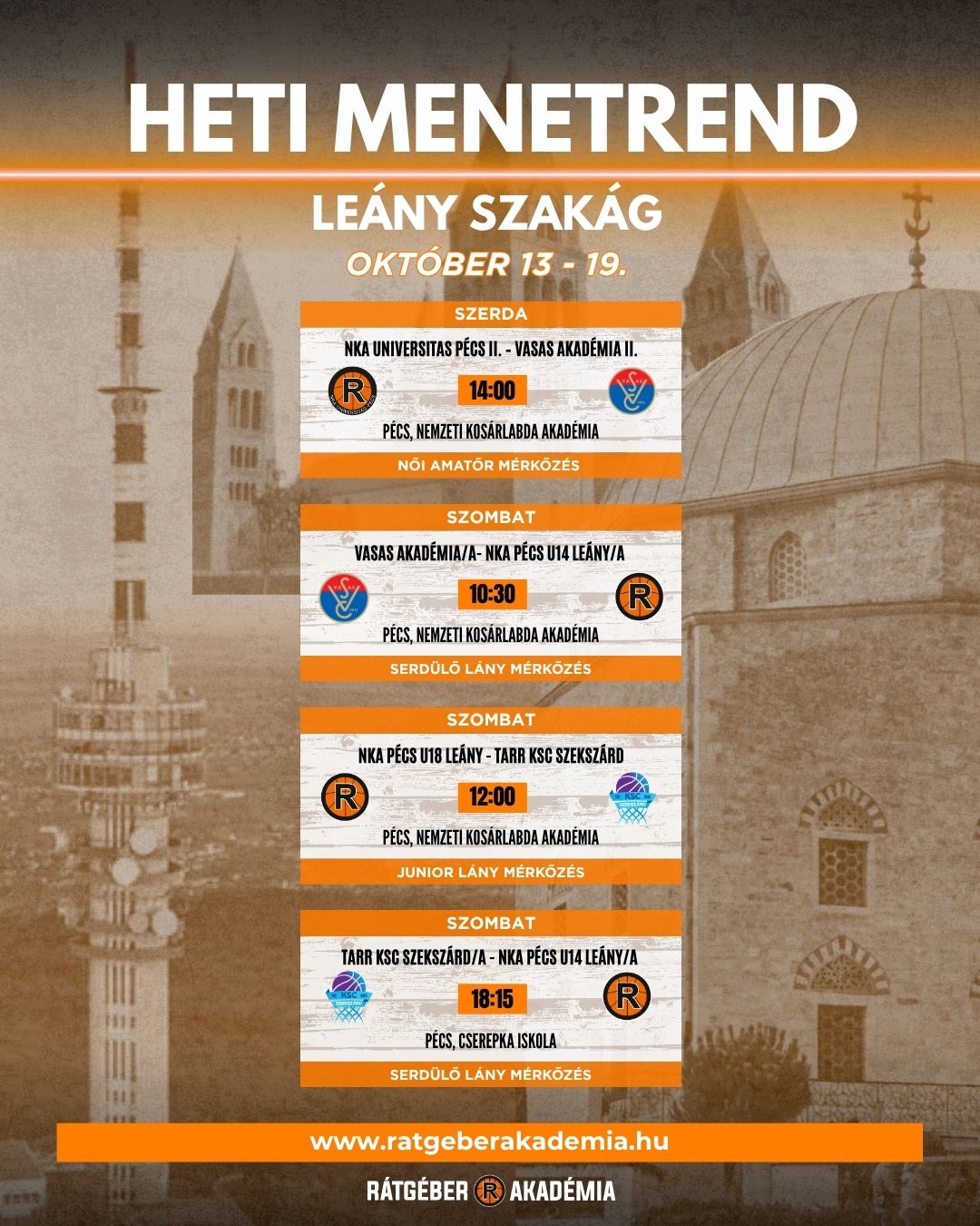 Akadémia heti program (október 13-19.)