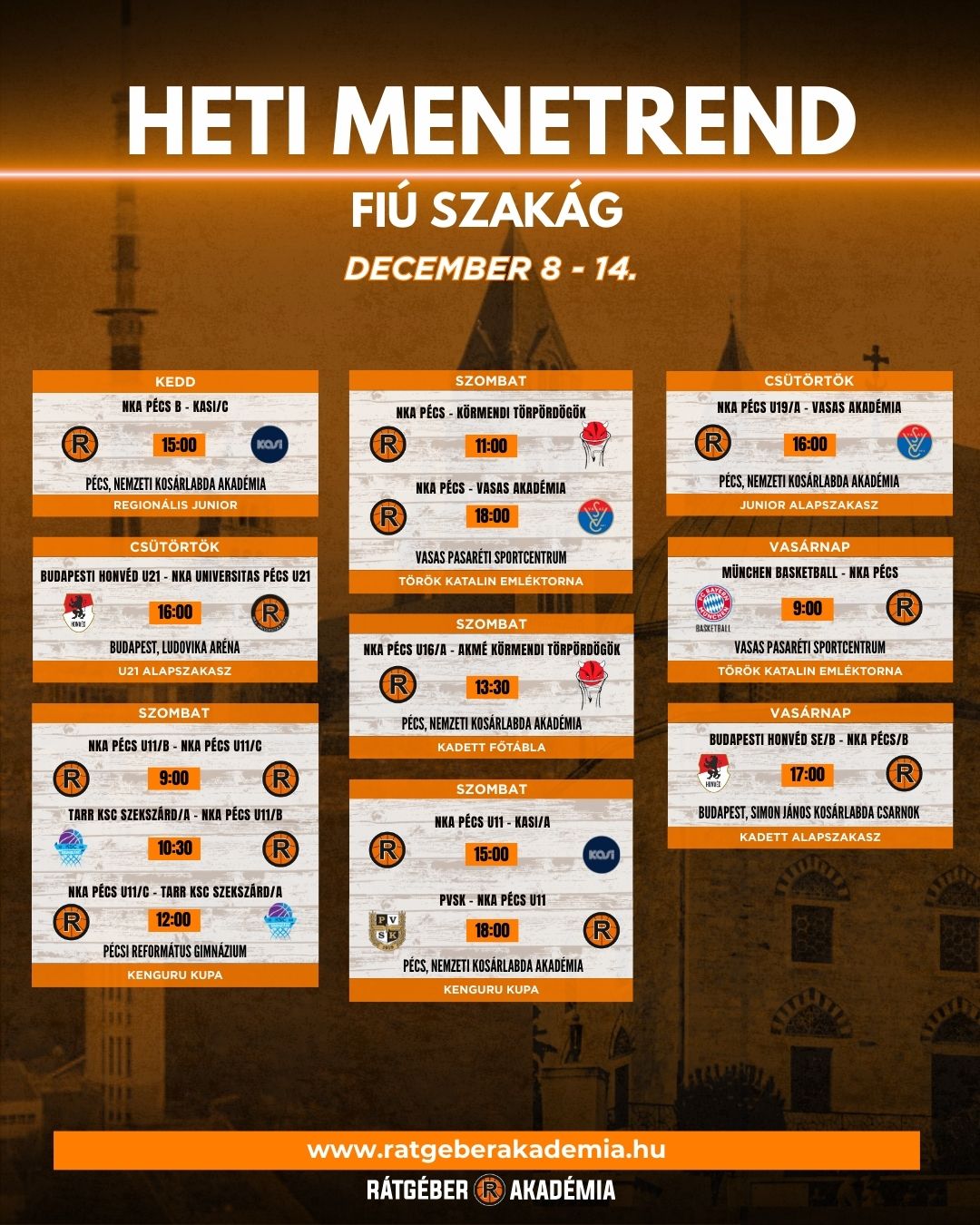 	Akadémia heti program ( december 8-14.)