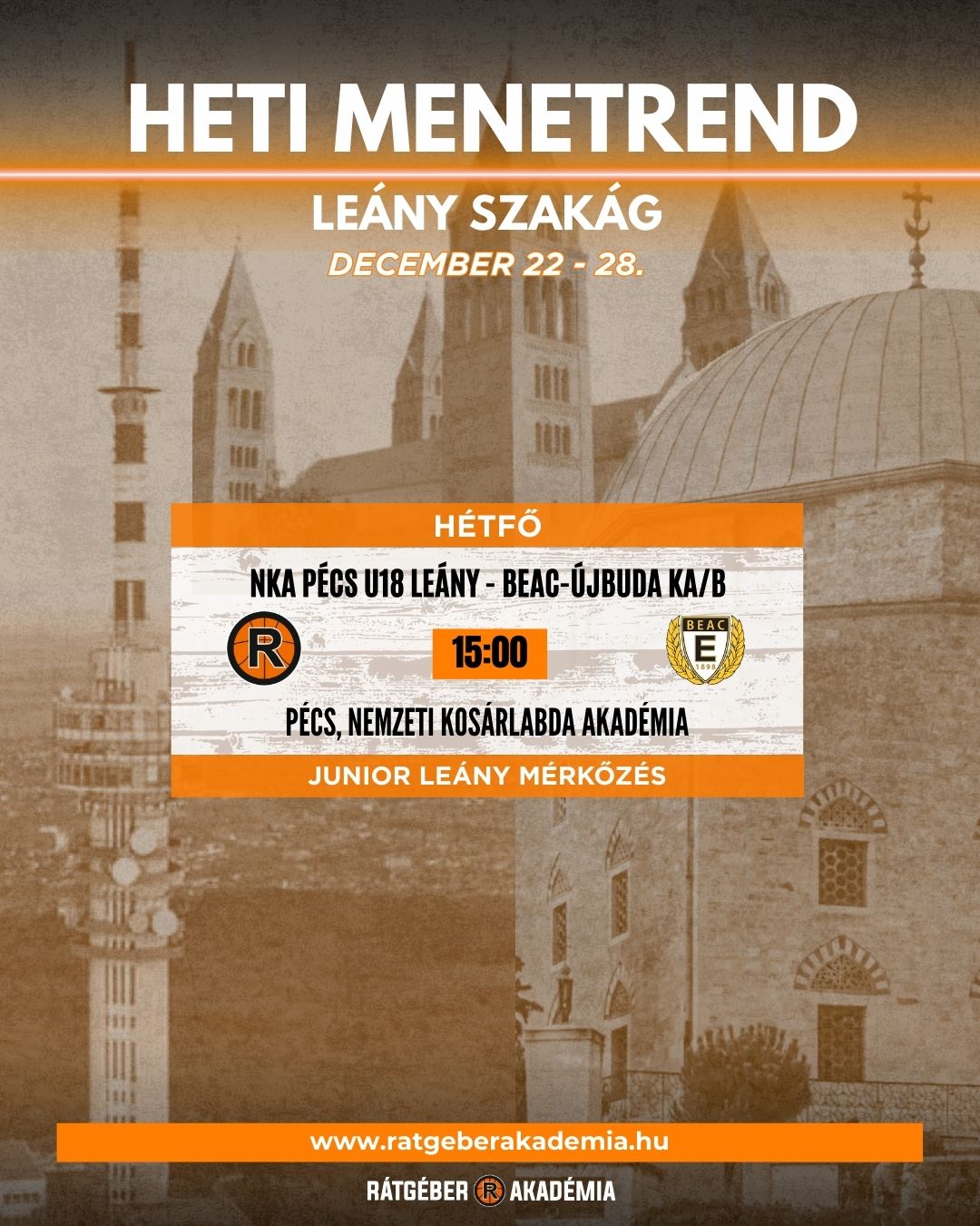 Akadémia heti program ( december 22-28.)