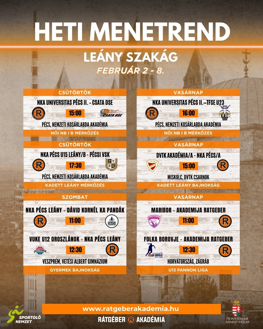 Akadémia heti program ( február 2-8.)