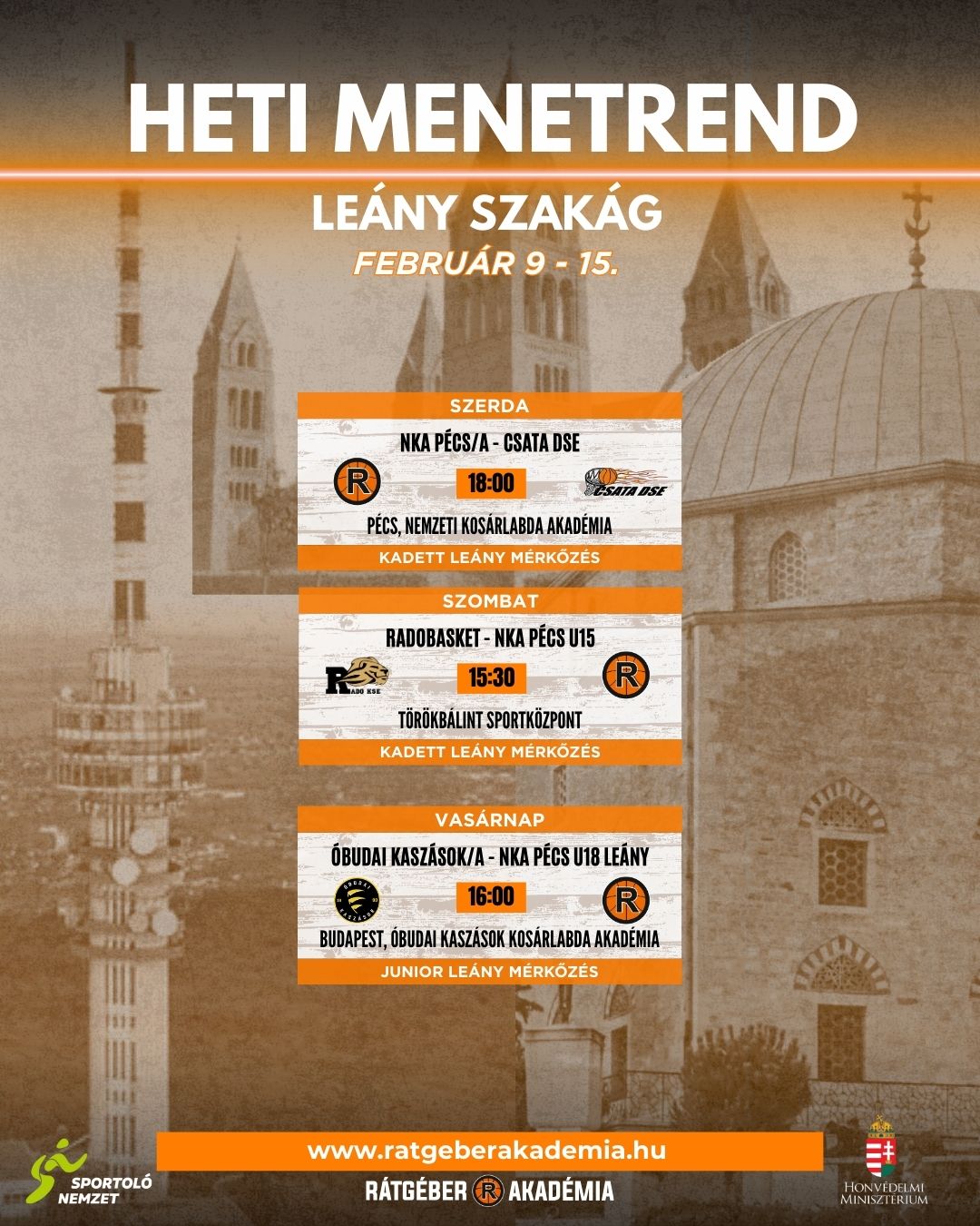 Akadémia heti program ( február 9-15.)