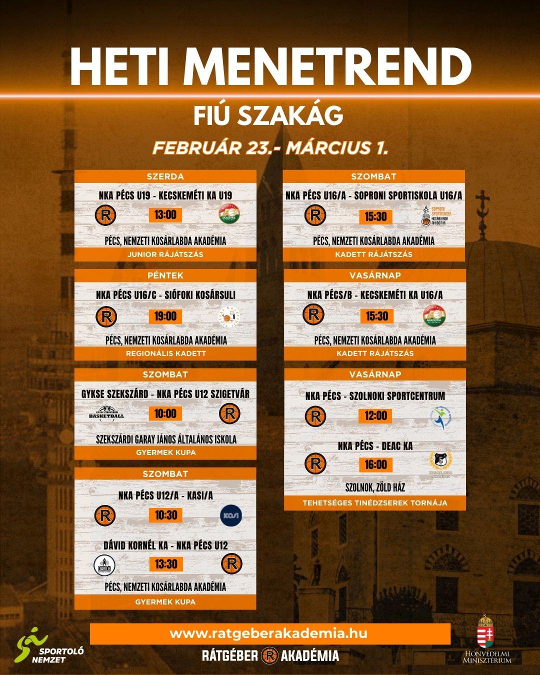 Akadémia heti program ( február 23.- március1.)