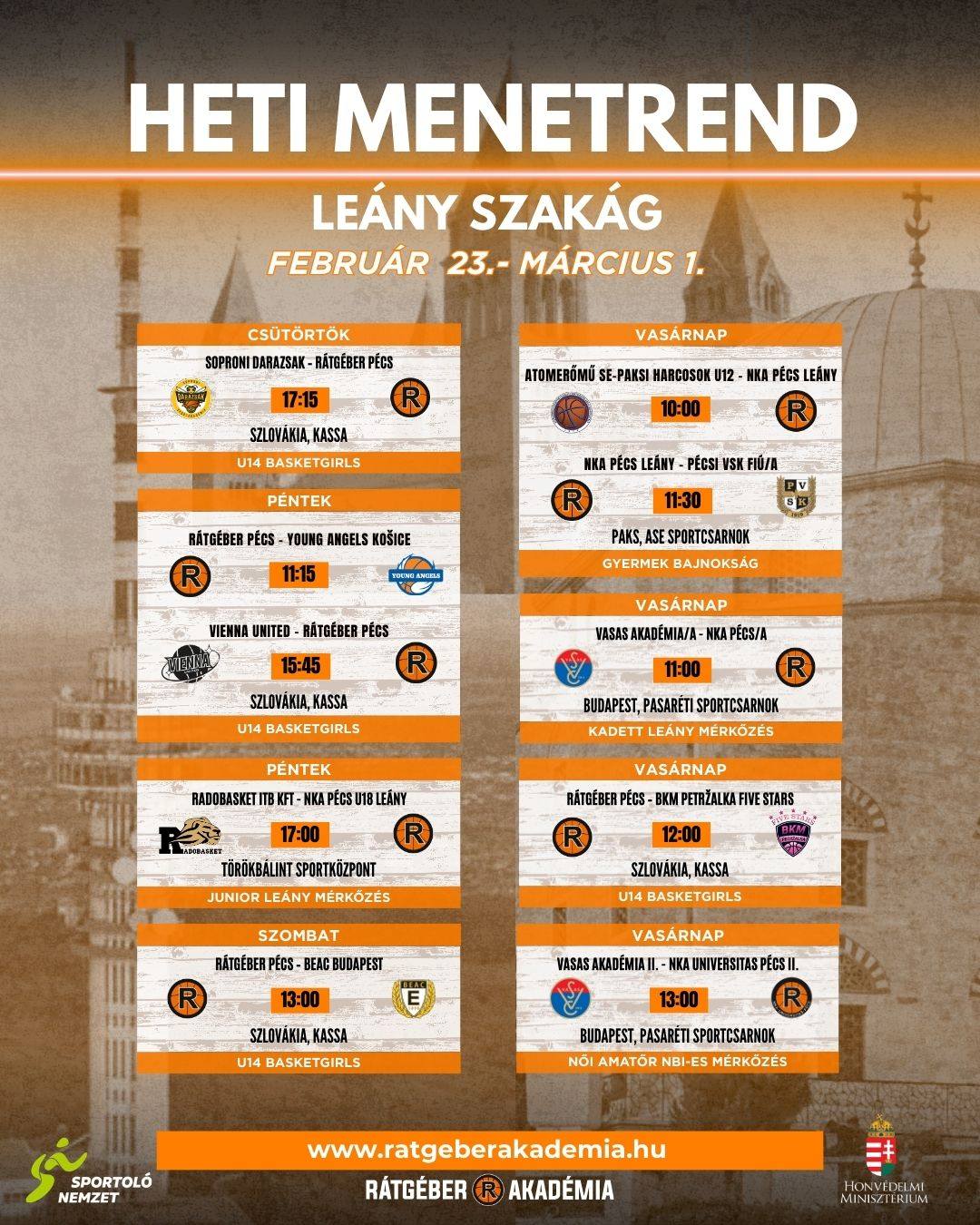 Akadémia heti program ( február 23.- március1.)