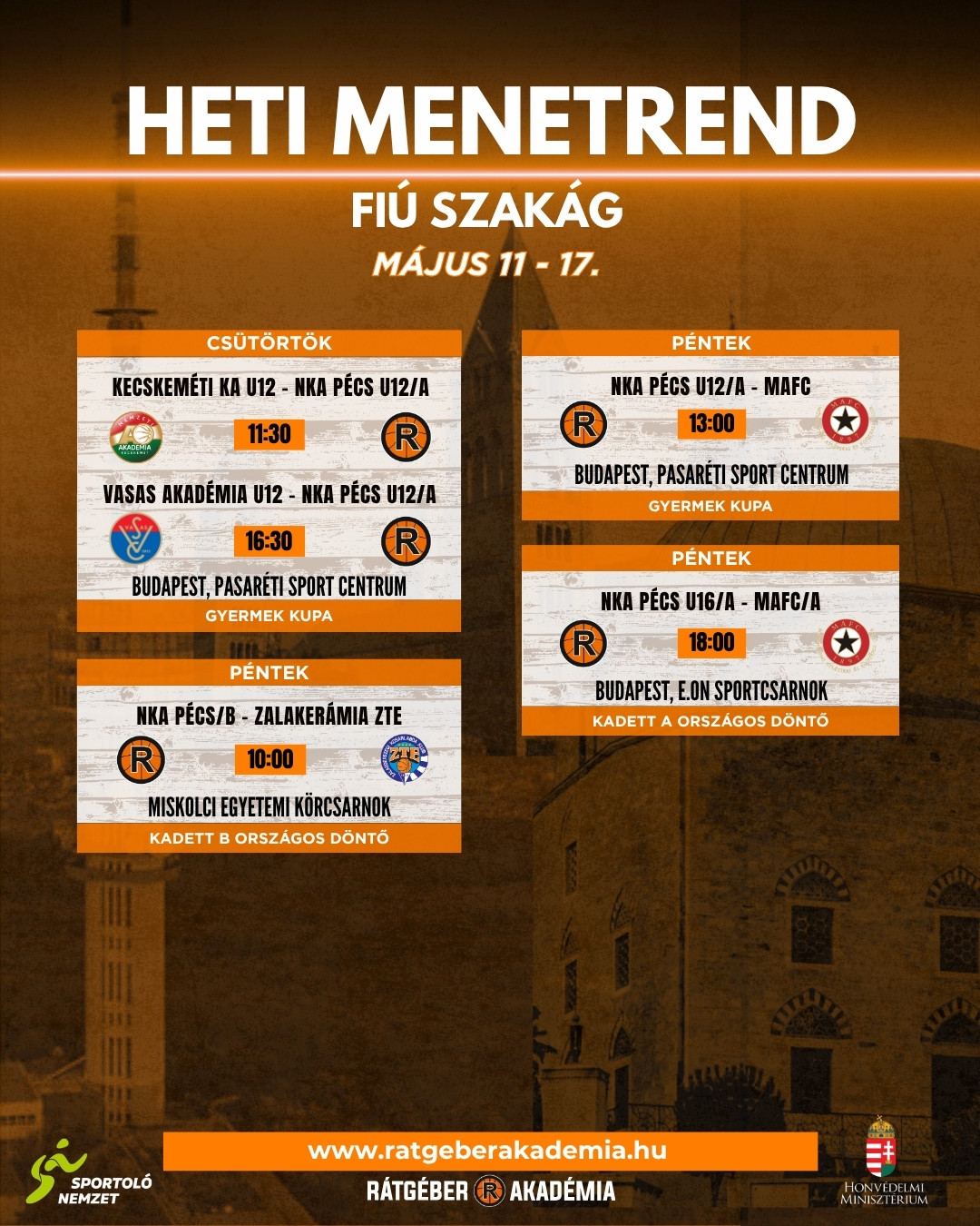 Akadémia heti program ( május 11-17.)