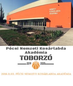 PÉCSI NEMZETI KOSÁRLABDA AKADÉMIA TOBORZÓ NOVEMBER 3-ÁN!