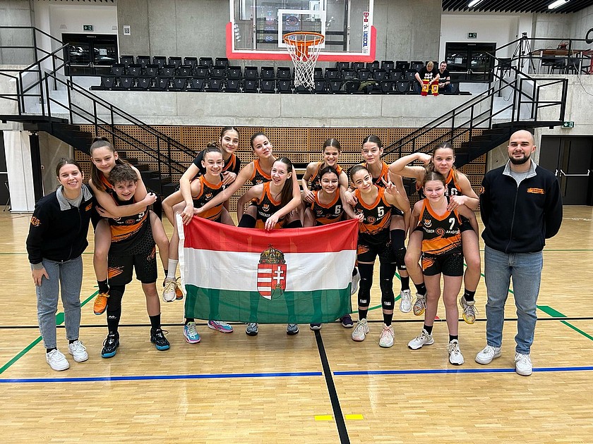 Sokat fejlődtek U14-es lányaink november óta, amit a nemzetközi tornán is bizonyítottak