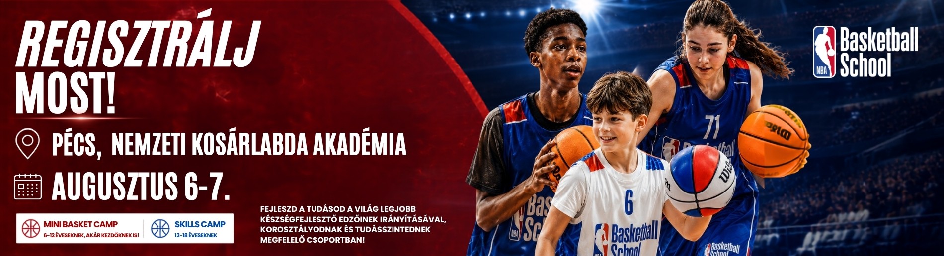 NBA Basketball School Pécsen!